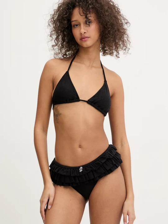 Zdjęcie produktu Juicy Couture strój kąpielowy dwuczęściowy damski FRILLY BIKINI czarny