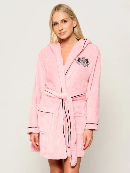 Zdjęcie produktu Juicy Couture Szlafrok Lottle Crest | Relaxed fit różowy