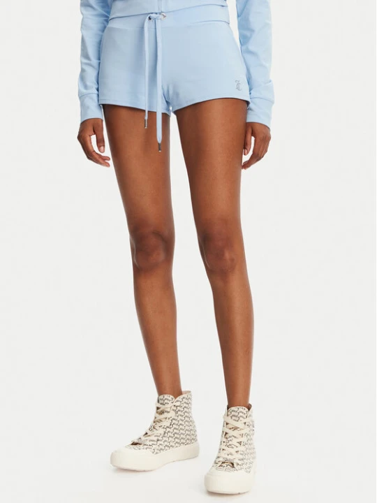 Zdjęcie produktu Juicy Couture Szorty sportowe JCWHS125312 Błękitny Loose Fit Niebieski jasny