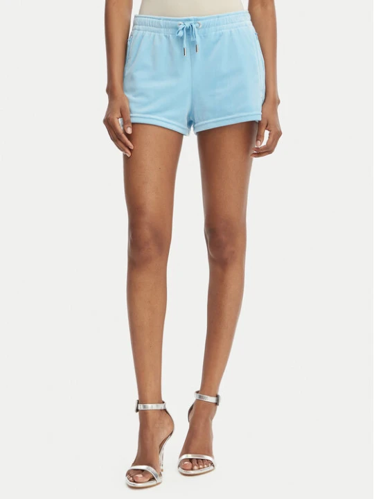 Zdjęcie produktu Juicy Couture Szorty sportowe Tamia JCWHS126305 Błękitny Regular Fit Niebieski jasny