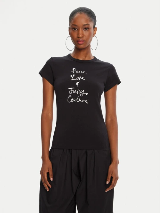 Zdjęcie produktu Juicy Couture T-Shirt JCNCT225458 Czarny Regular Fit