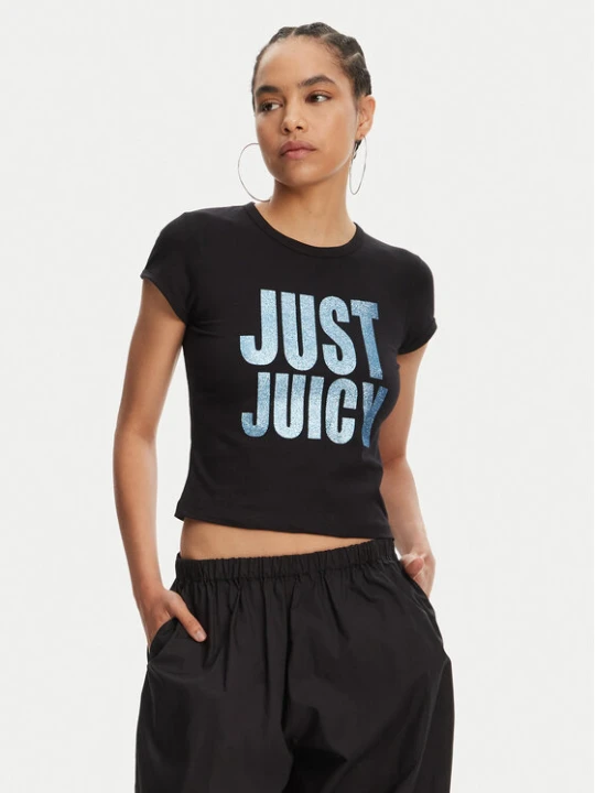 Zdjęcie produktu Juicy Couture T-Shirt Just Juicy JCGCT125040 Czarny Slim Fit