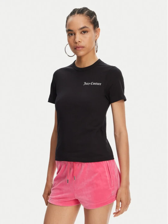 Zdjęcie produktu Juicy Couture T-Shirt La Beach JCWCT125319 Czarny Regular Fit