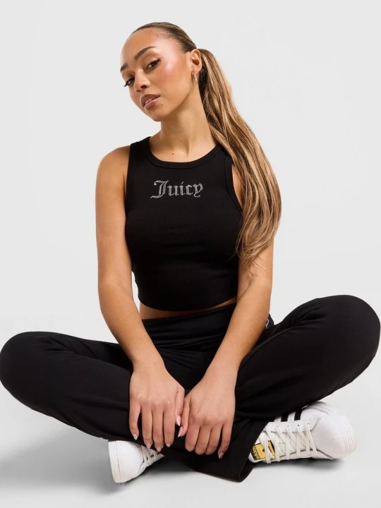Zdjęcie produktu Juicy Couture Tank Diamente Rib czarny
