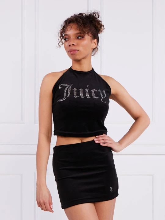 Zdjęcie produktu Juicy Couture Top ETTA HALTER | Slim Fit czarny