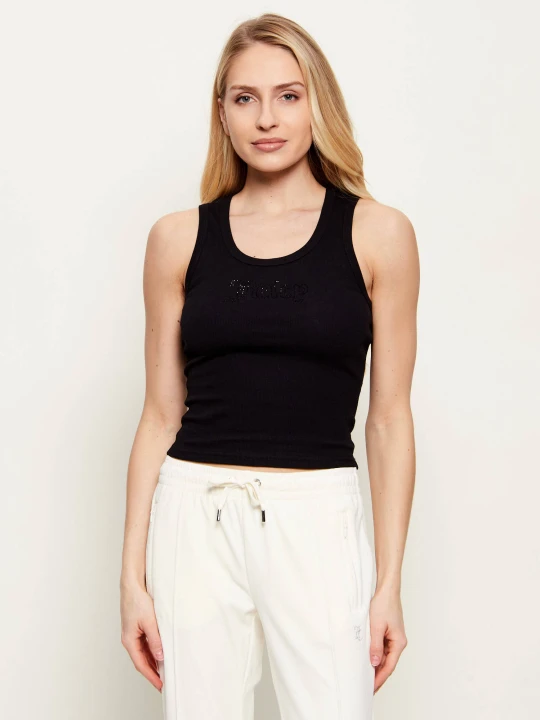Zdjęcie produktu Juicy Couture Top RACER | Cropped Fit czarny