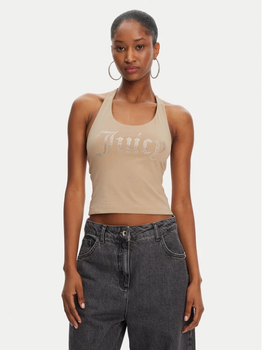Zdjęcie produktu Juicy Couture Top Tied JCWCT125306 Beżowy Slim Fit