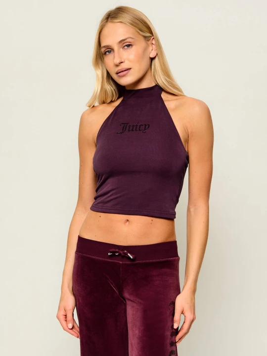 Zdjęcie produktu Juicy Couture Top Wesley | Cropped Fit bordowy