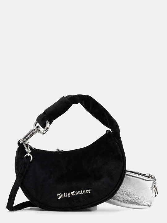 Zdjęcie produktu Juicy Couture torebka hobo damska welurowa Blossom czarny
