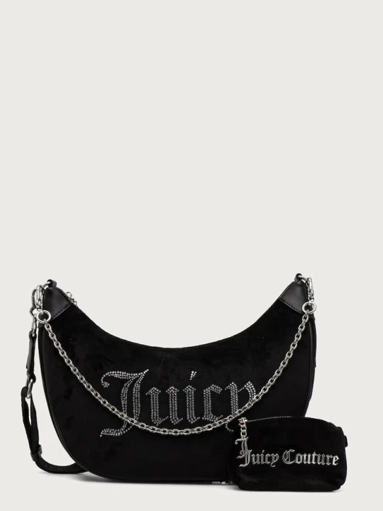 Zdjęcie produktu Juicy Couture torebka crossbody damska welurowa KIMBERLY czarny