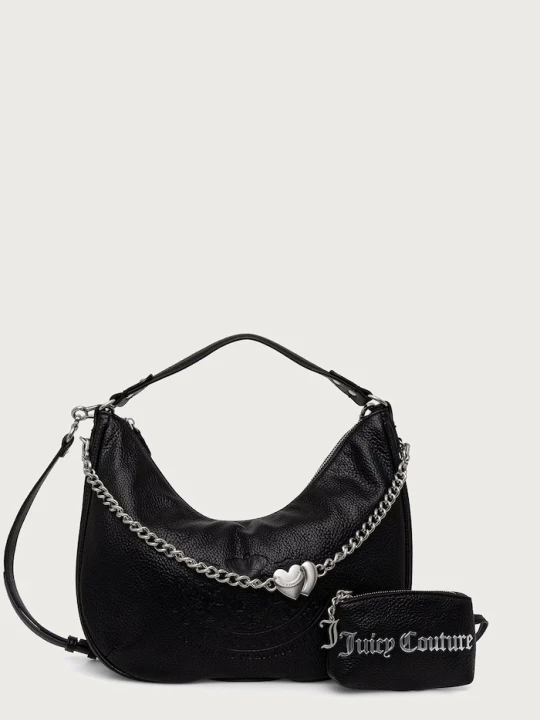 Zdjęcie produktu Juicy Couture torebka hobo damska z imitacji skóry TWIG NARRATIVE czarny