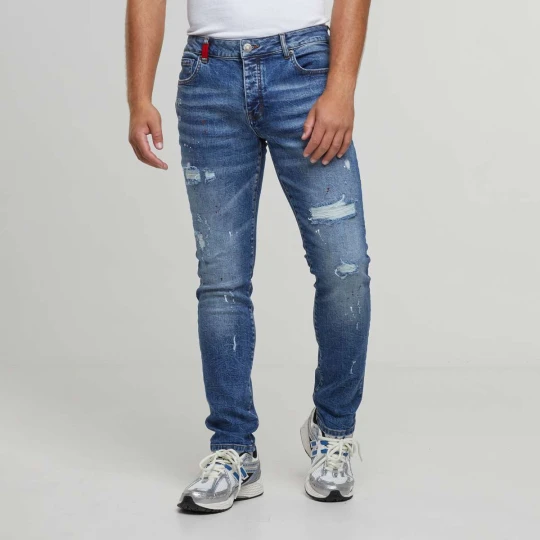 Zdjęcie produktu Julio Ripped Slim Fit Jeans 2Y Studios niebieski