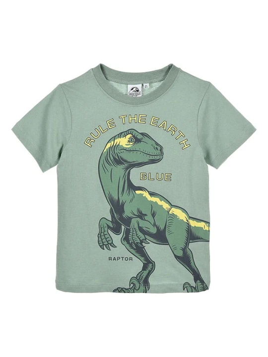 Zdjęcie produktu Jurassic World Koszulka "Park Jurajski" w kolorze zielonym rozmiar: 98