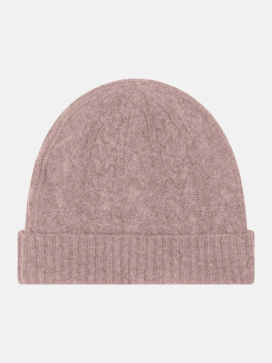 Zdjęcie produktu Just Cashmere Kaszmirowa czapka "Cleo" w kolorze beżowym rozmiar: onesize