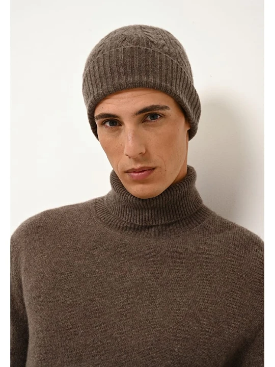 Zdjęcie produktu Just Cashmere Kaszmirowa czapka "Cleo" w kolorze brązowym rozmiar: onesize