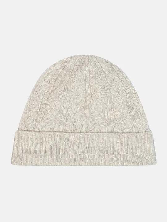 Zdjęcie produktu Just Cashmere Kaszmirowa czapka "Cleo" w kolorze jasnoszarym rozmiar: onesize