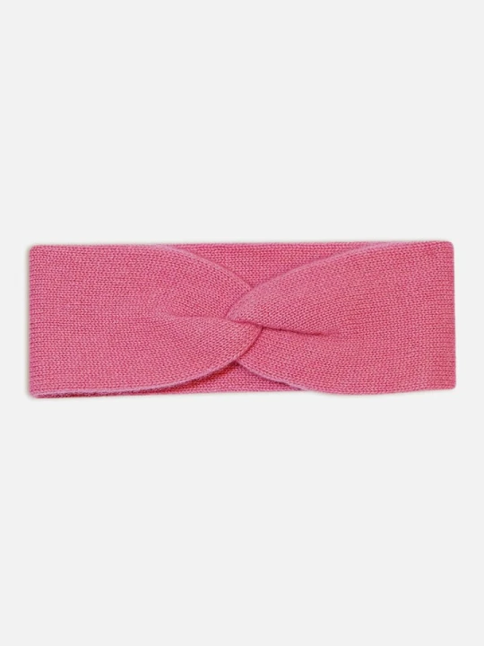Zdjęcie produktu Just Cashmere Kaszmirowa opaska "Namad" w kolorze jasnoróżowym na czoło rozmiar: onesize
