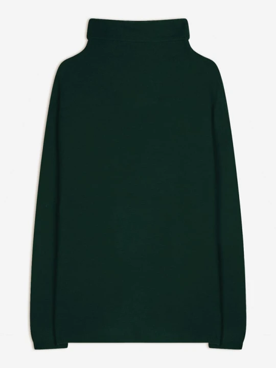 Zdjęcie produktu Just Cashmere Kaszmirowy golf "Blantyre" w kolorze ciemnozielonym rozmiar: M