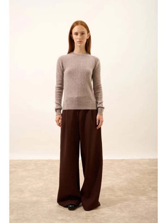 Zdjęcie produktu Just Cashmere Kaszmirowy sweter "Avana" w kolorze szarym rozmiar: XL