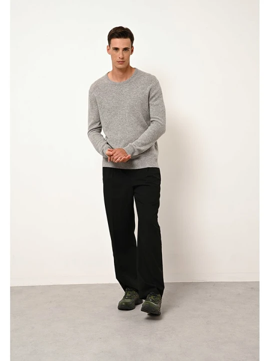 Zdjęcie produktu Just Cashmere Kaszmirowy sweter "Gabin" w kolorze szarym rozmiar: M