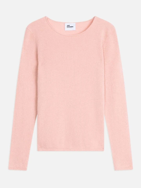 Zdjęcie produktu Just Cashmere Kaszmirowy sweter "Grace" w kolorze jasnoróżowym rozmiar: XXL
