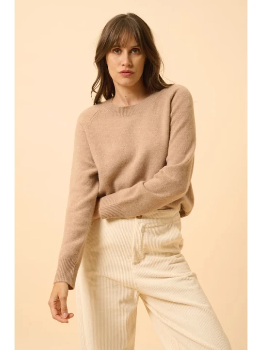 Zdjęcie produktu Just Cashmere Kaszmirowy sweter "Kona" w kolorze karmelowym rozmiar: S