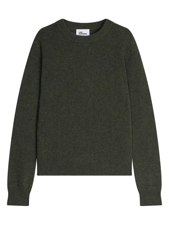 Zdjęcie produktu Just Cashmere Kaszmirowy sweter "Lexini" w kolorze ciemnozielonym rozmiar: S