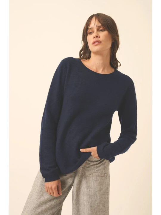 Zdjęcie produktu Just Cashmere Kaszmirowy sweter "Nethy" w kolorze granatowym rozmiar: XL