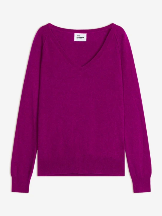 Zdjęcie produktu Just Cashmere Kaszmirowy sweter "Phoebe" w kolorze różowym rozmiar: S