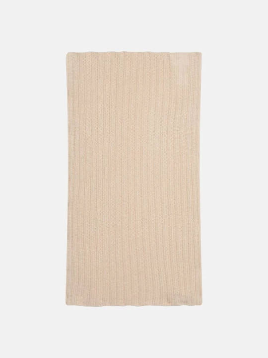 Zdjęcie produktu Just Cashmere Kaszmirowy szal-koło "Hutton" w kolorze beżowym - 65 x 50 cm rozmiar: onesize