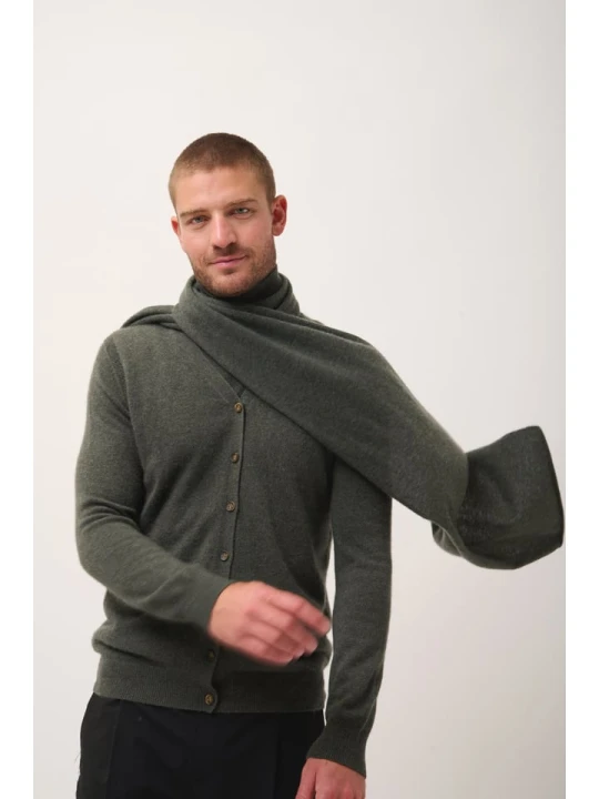Zdjęcie produktu Just Cashmere Kaszmirowy szal w kolorze antracytowym - 200 x 30 cm rozmiar: onesize