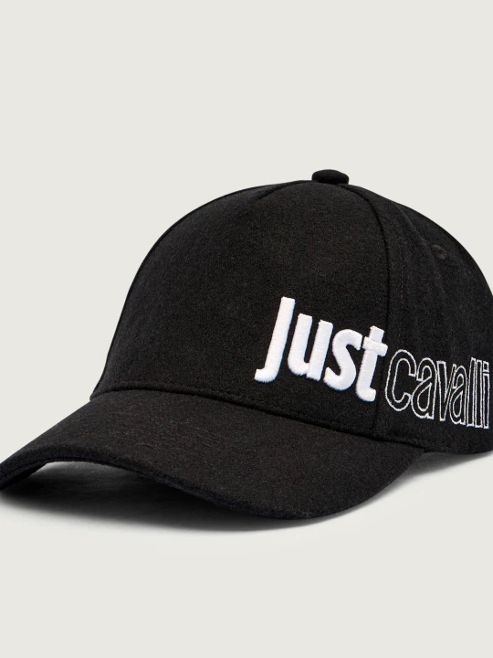 Zdjęcie produktu Just Cavalli Bejsbolówka | z dodatkiem wełny czarny