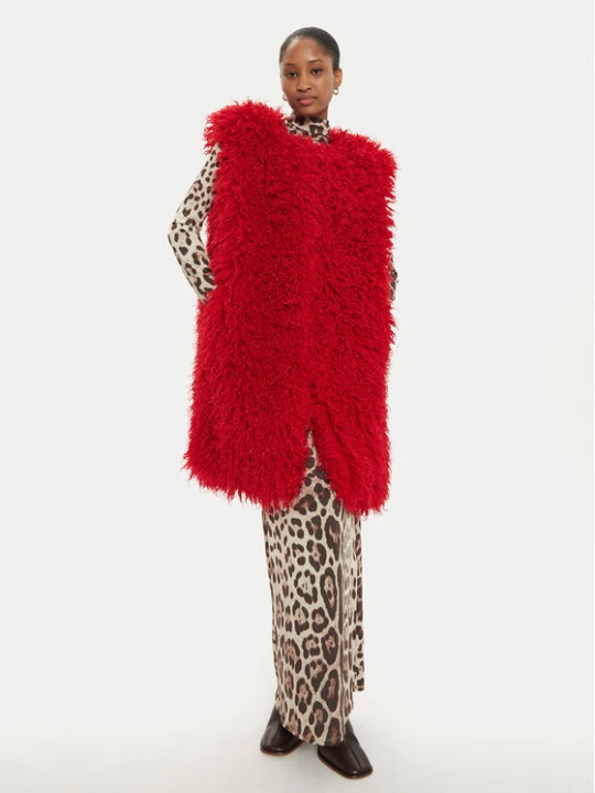 Zdjęcie produktu Just Cavalli Bezrękawnik 77PAS428 Czerwony Loose Fit