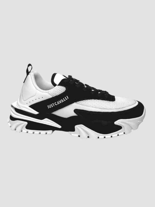 Zdjęcie produktu JUST CAVALLI Białe sneakersy FONDO GRUT DIS. 4, Rozmiar 43
