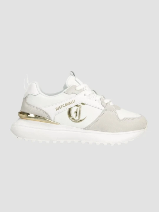 Zdjęcie produktu JUST CAVALLI Białe sneakersy Fondo Karina, Rozmiar 38