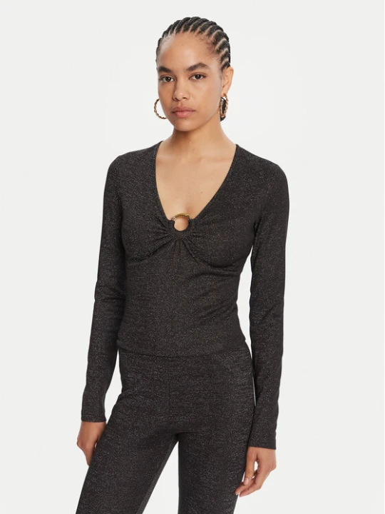 Zdjęcie produktu Just Cavalli Bluzka 79PAH638 J0251 Czarny Slim Fit