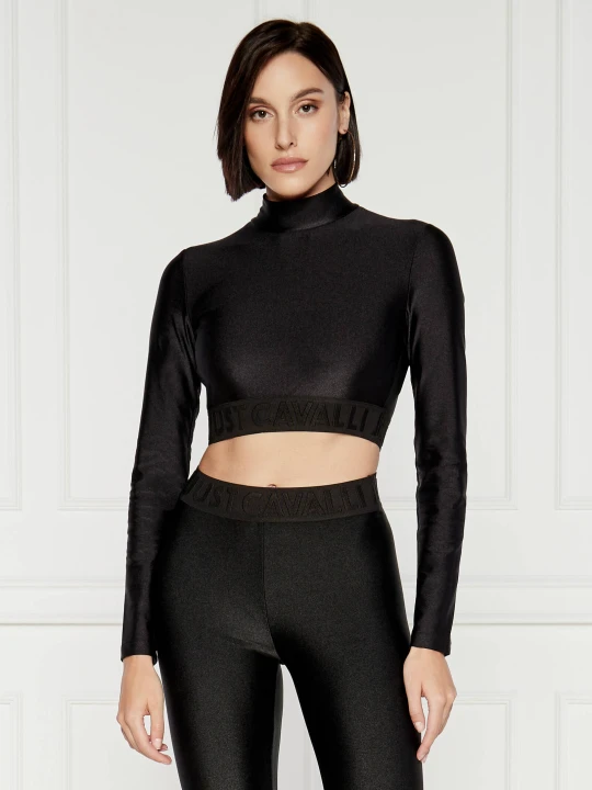 Zdjęcie produktu Just Cavalli Bluzka | Cropped Fit czarny