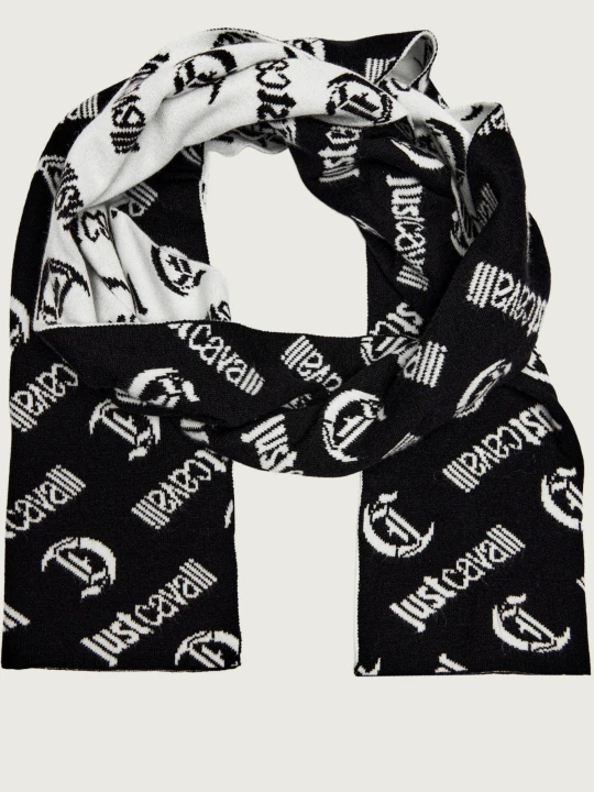 Zdjęcie produktu Just Cavalli Dwustronny szal czarny