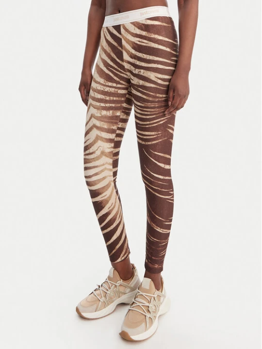 Zdjęcie produktu Just Cavalli Legginsy 80PAC100 JS558 Brązowy Skinny Fit