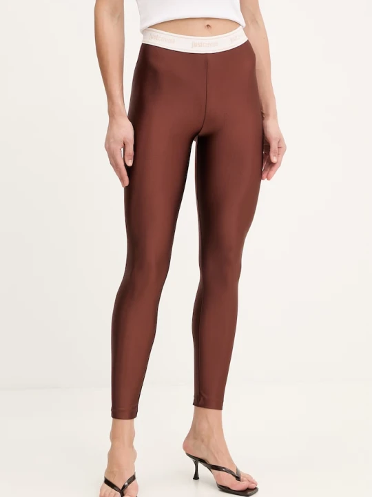 Zdjęcie produktu Just Cavalli legginsy damskie brązowy