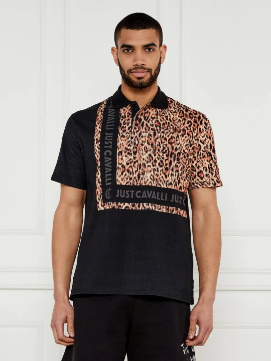 Zdjęcie produktu Just Cavalli Polo | Regular Fit czarny