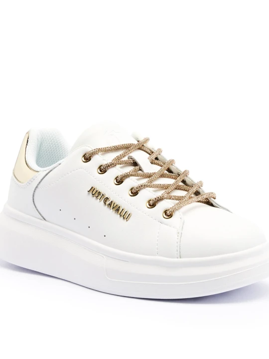 Zdjęcie produktu Just Cavalli Skórzane sneakersy biały