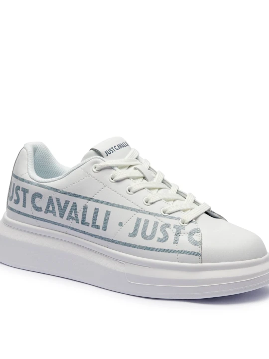 Zdjęcie produktu Just Cavalli Skórzane sneakersy biały