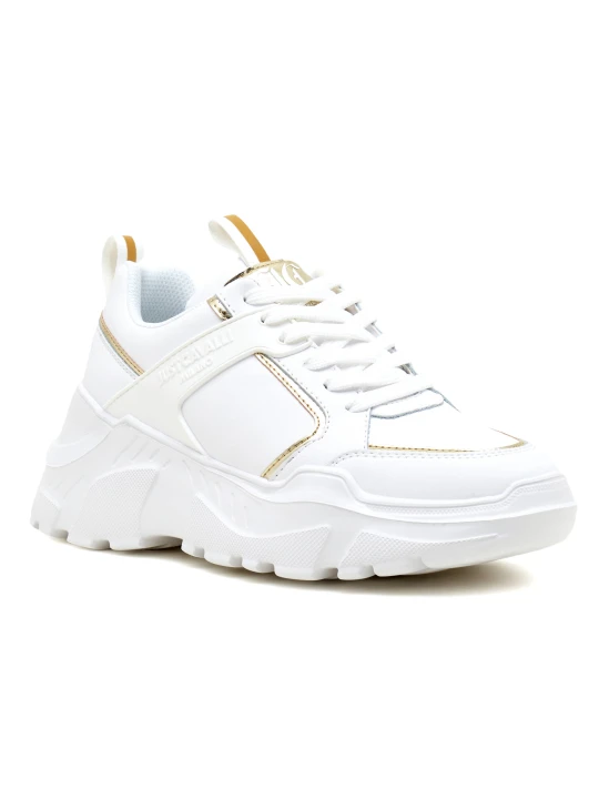 Zdjęcie produktu Just Cavalli Skórzane sneakersy biały