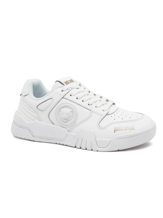 Zdjęcie produktu Just Cavalli Skórzane sneakersy biały