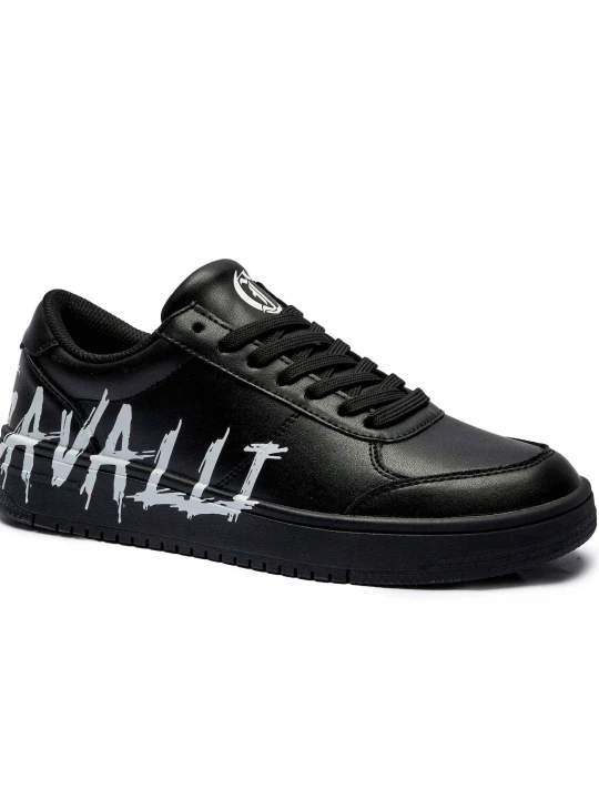 Zdjęcie produktu Just Cavalli Skórzane sneakersy Fondo Azula Dis.5 czarny