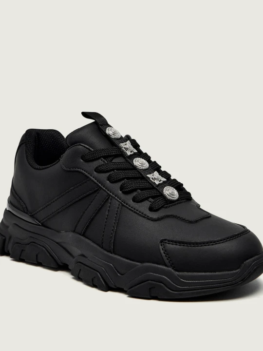 Zdjęcie produktu Just Cavalli Skórzane sneakersy FONDO LIUK DIS. Y13 czarny
