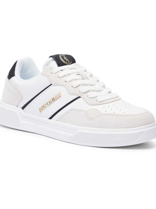 Zdjęcie produktu Just Cavalli Skórzane sneakersy FONDO MINIMAL DIS. 4 beżowy