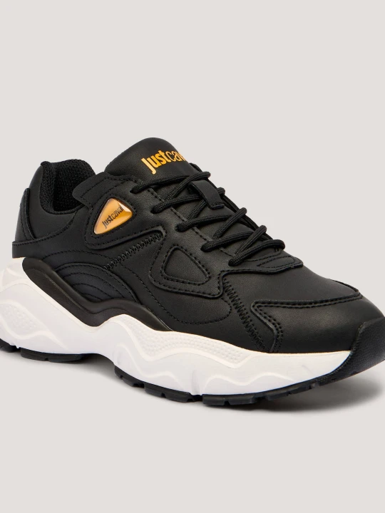 Zdjęcie produktu Just Cavalli Skórzane sneakersy FONDO NEW CASPER DIS. 22 czarny
