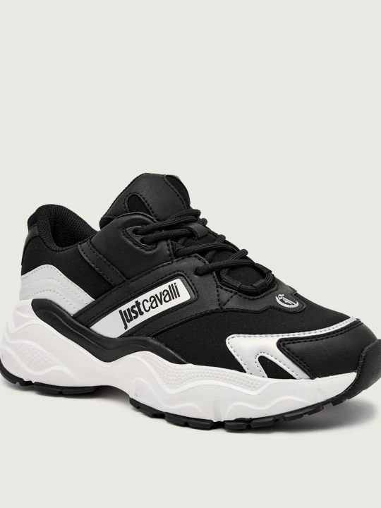 Zdjęcie produktu Just Cavalli Skórzane sneakersy FONDO NEW CASPER DIS. 26 czarny